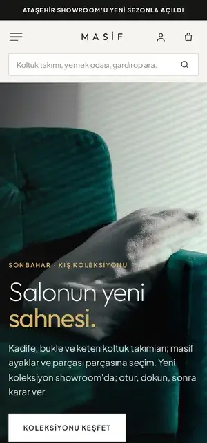 Masif teması, telefonda
