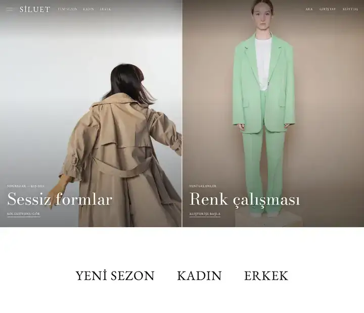 Siluet teması, bilgisayarda