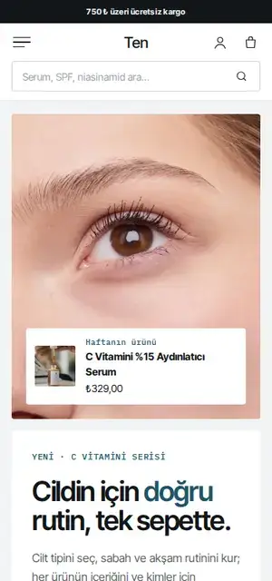 Ten teması, telefonda