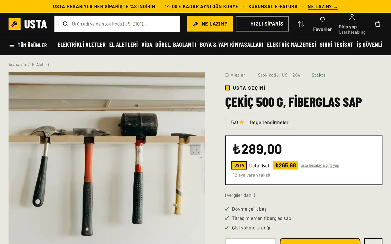 Usta teması: usta fiyatı